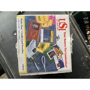 USI Photo Plus Credit Card Pouches 5 Mil (54mm X 86mm) 100/Box 4 Boxes